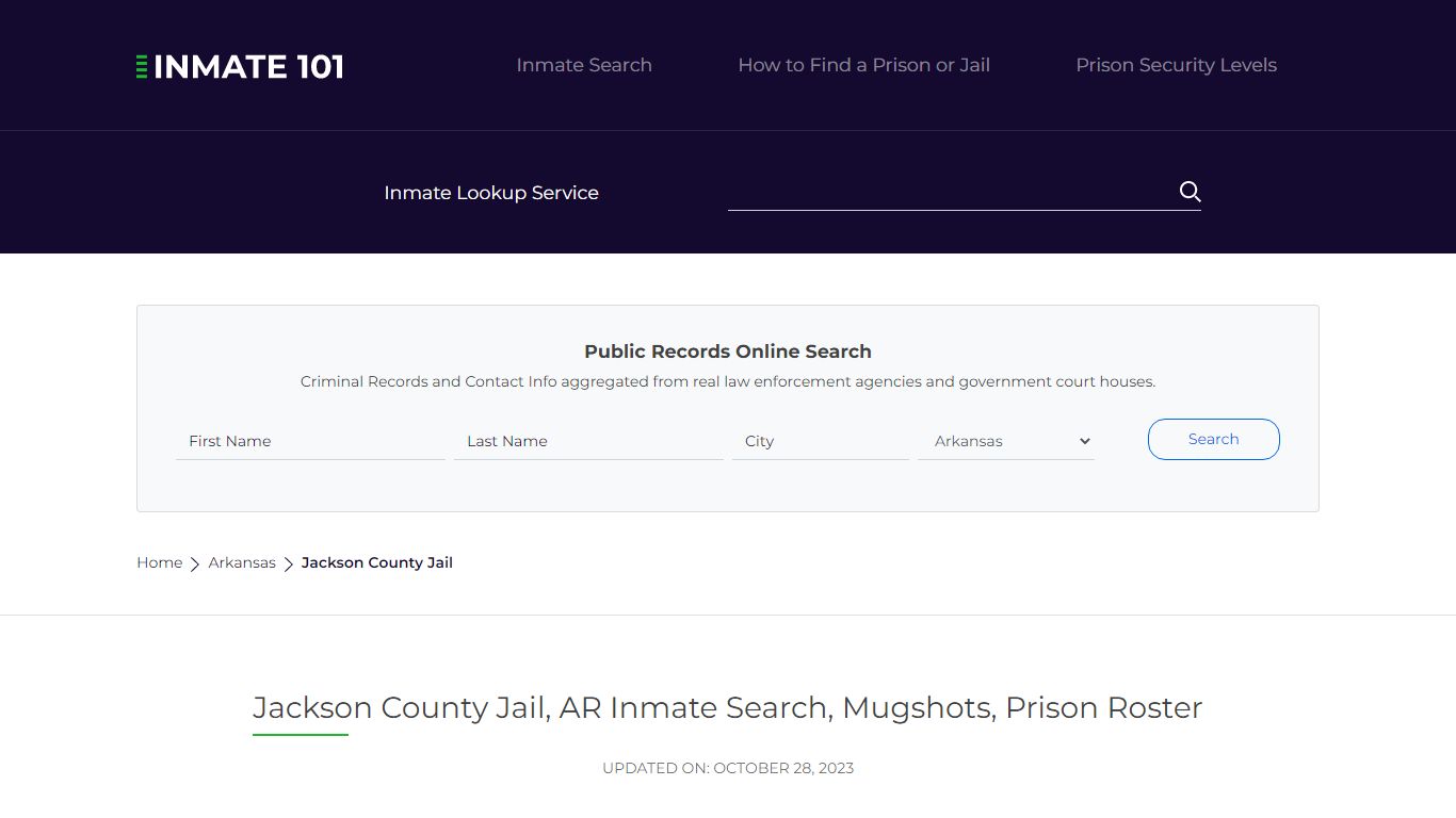 Jackson County Jail, AR Inmate Search, Mugshots, Prison Roster