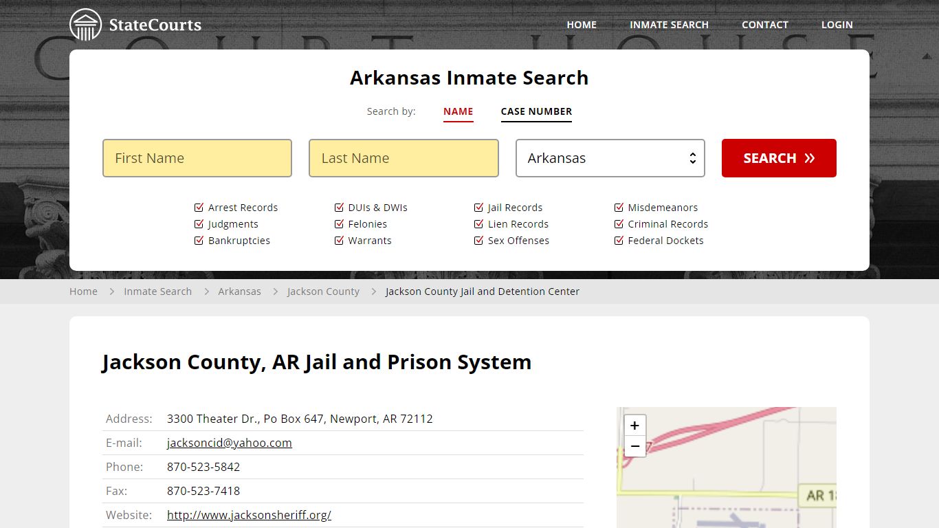 Jackson County, AR Jail and Prison System - State Courts